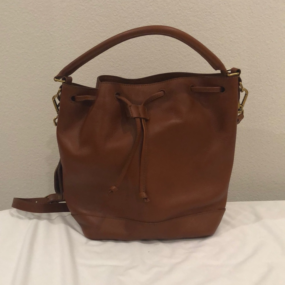 Madewell brown bucket bag